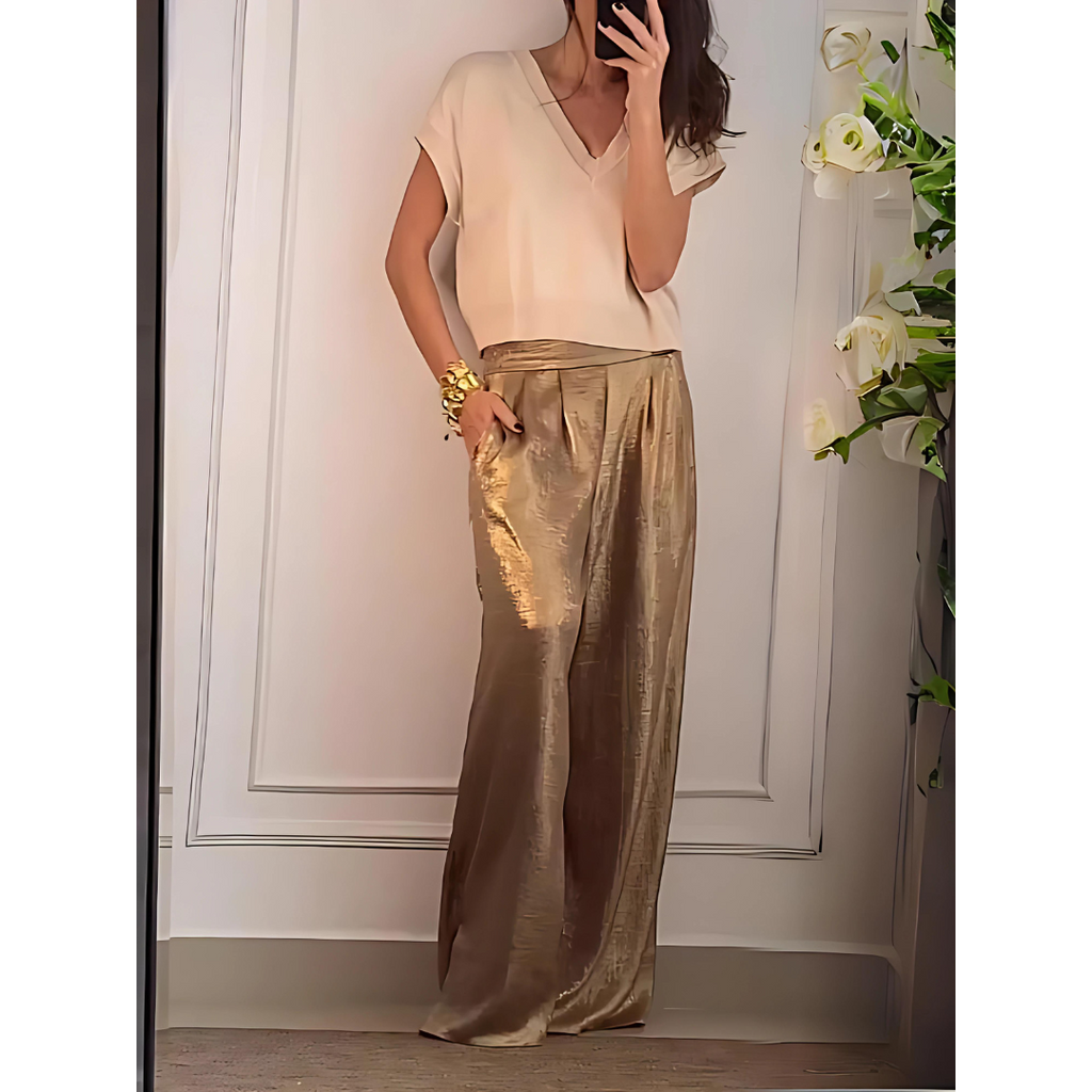 Chic High-Waisted Trousers