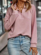 V-Neck Sweater in Solid Color