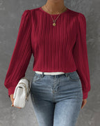 Chic Round Neck Blouse
