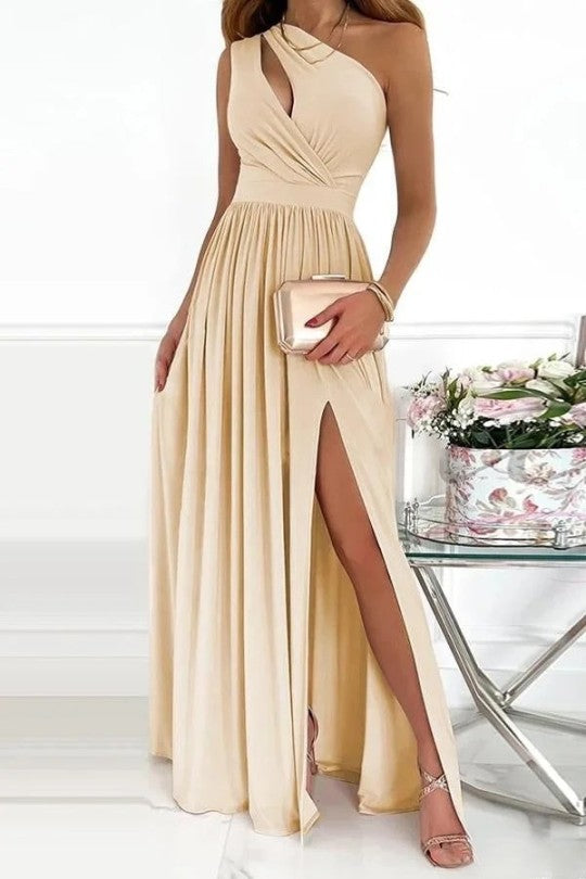 Chic One-Shoulder Evening Gown by Novella