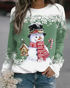 Freda - Vibrant Snowman Sweater Design