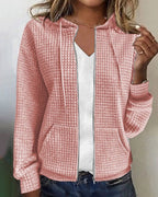 Women's Zip-Up Hooded Cardigan
