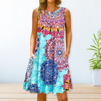 Graceful Printed Maxi Dress