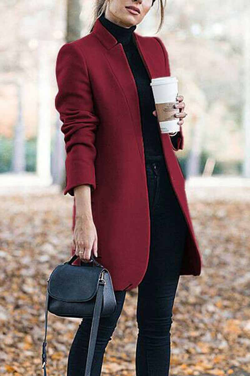 Chic Stand-Up Collar Jacket
