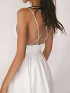 Chic V-Neck Strappy Dress