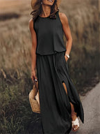 Solid Color Maxi Dress for Women