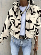 Chic Women's Stand-Up Collar Jacket