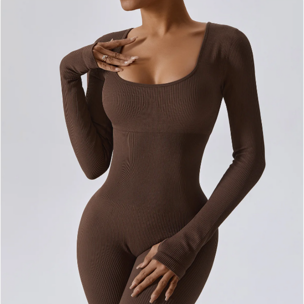 Solid Long Sleeve Performance Bodysuit