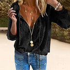 Lace-Trimmed Women's Blouse