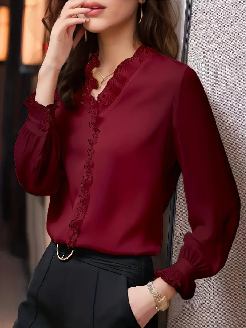 Chic Long Sleeve Casual Blouse for Women