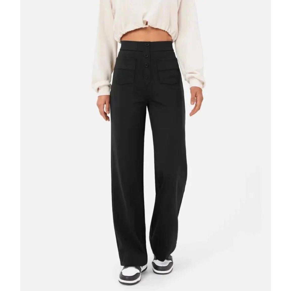 Versatile High-Waisted Stretch Pants