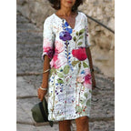 Delightful Floral Pattern Dress