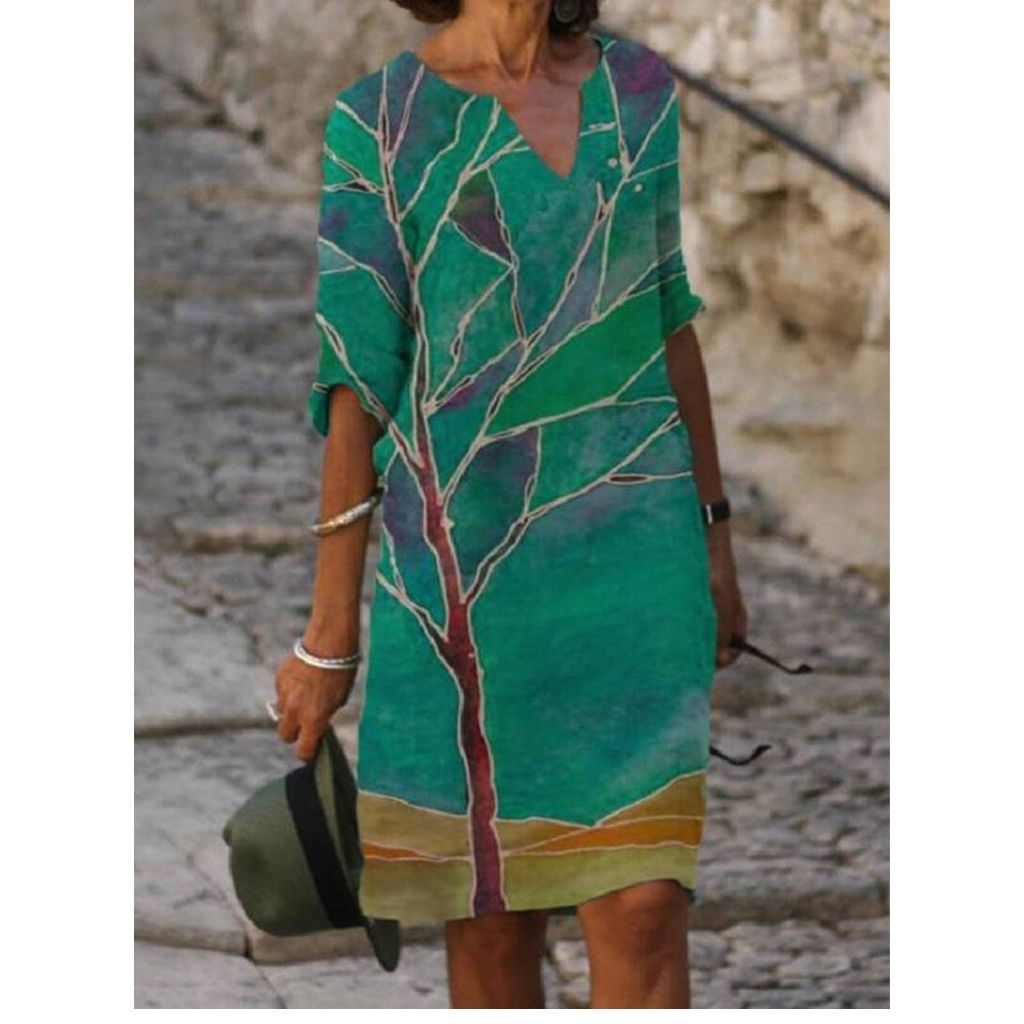 Delightful Floral Pattern Dress