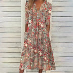 Hannah's Floral Midi Dress