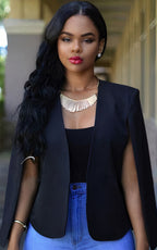 Meike Cape-Style Blazer