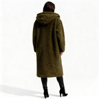 Stylish Long Plush Fleece Coat for Women