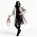 Stylish Long Plush Fleece Coat for Women