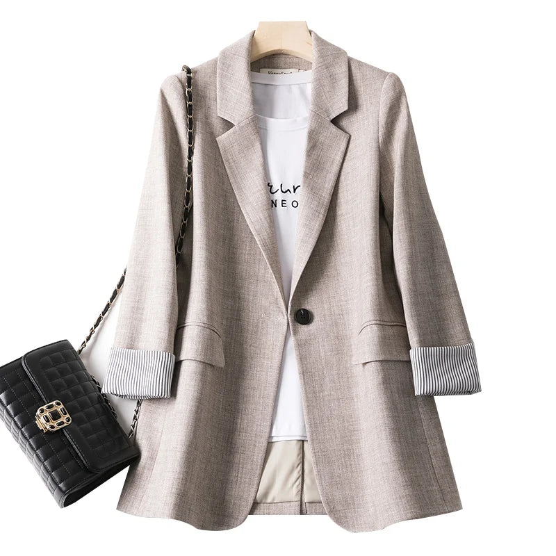 Casual Long Sleeve Blazer for Women