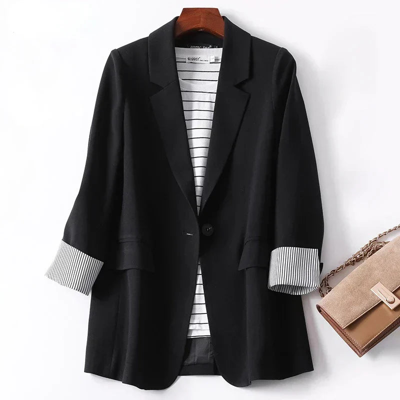 Casual Long Sleeve Blazer for Women