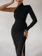 Chic One-Shoulder Elegant Dress
