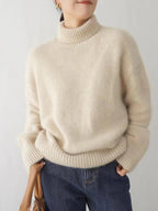 Chic Women's Knit Turtleneck Sweater