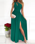 Chic One-Shoulder Maxi Dress