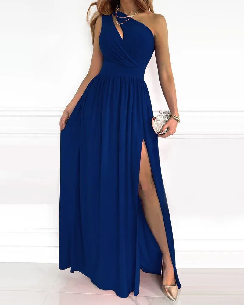 Chic One-Shoulder Maxi Dress
