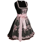 Floral Dirndl Dress Perfect for Oktoberfest Celebrations