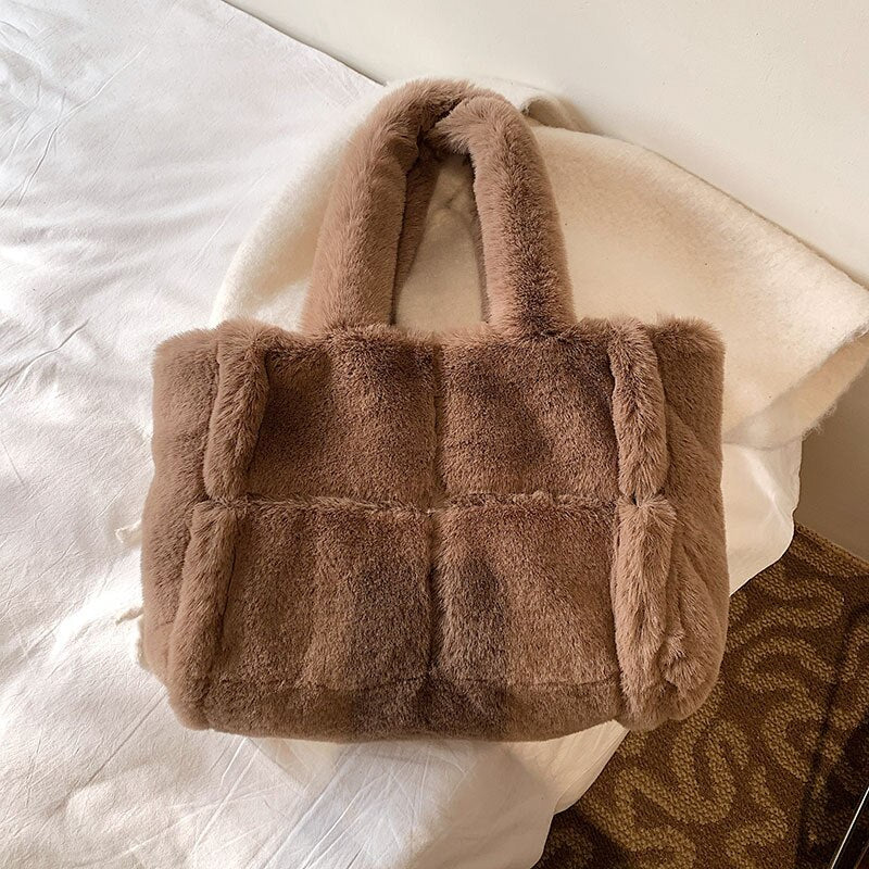 Dante Plush Handbag | Stylish Winter Essential for Women