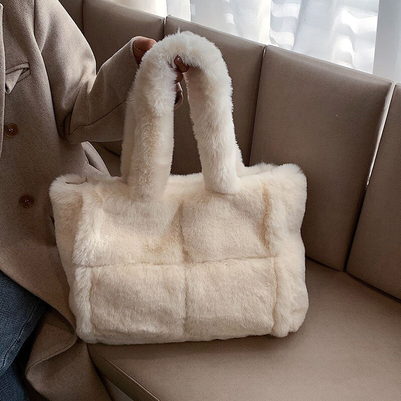 Dante Plush Handbag | Stylish Winter Essential for Women