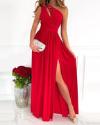 Chic One-Shoulder Maxi Dress