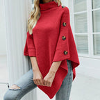 Chic Turtleneck Poncho
