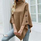 Chic Turtleneck Poncho