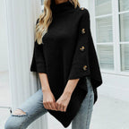 Chic Turtleneck Poncho