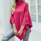 Chic Turtleneck Poncho