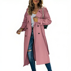 Chic Double-Breasted Women's Trench Coat