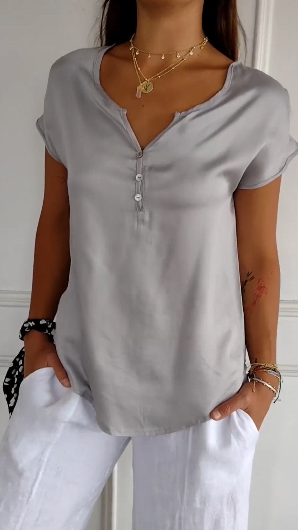 Cozy V-Neck Tee