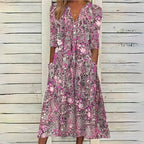 Hannah's Floral Midi Dress
