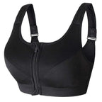 Plus Size Sports Bra Featuring Innovative Zipper Design