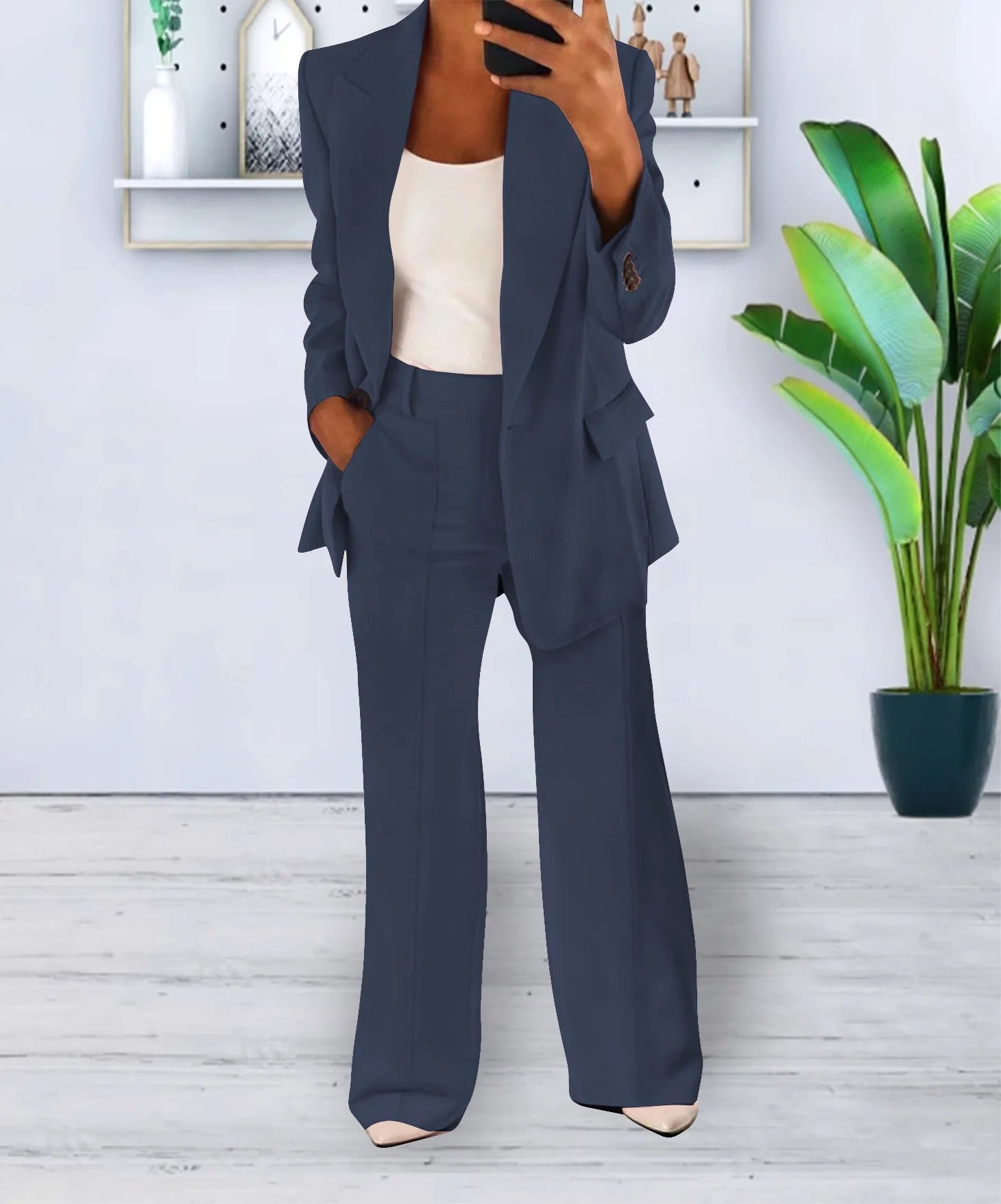 Women's Relaxed-Fit Suit